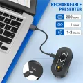 2.4GHz Rechargeable Wireless Presenter Finger Ring with Red Light. 