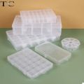 Jewelry Store Beaded Loose Bead Storage Box Transparent Plastic Lattice Box Accessory Box Classification Lattice Small Parts Box. 