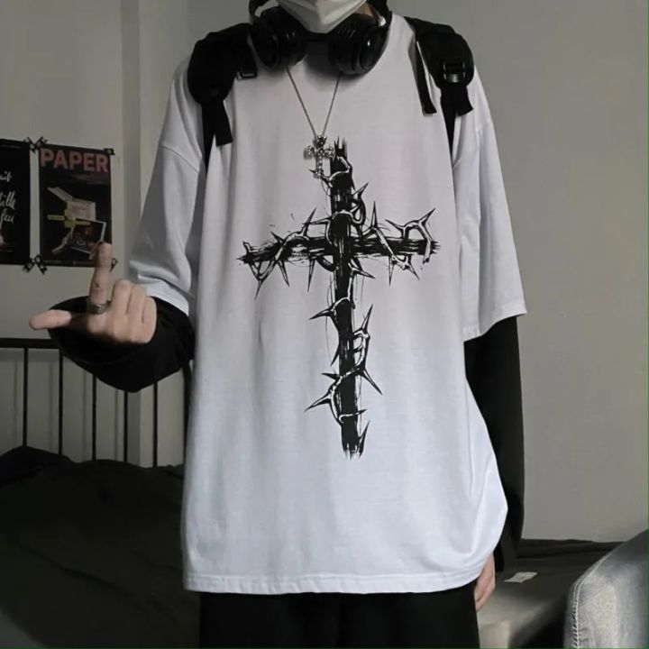 Gothic%20Goth%20Style%20Tshirt%202021%20Mall%20Goth%20Tops%20Punk%20Long%20Sleeve%20Oversized%20T-shirt%20Fake%20Two-piece%20Street%20Fashion%20Korean%20Style%20-%20Image%208