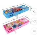 Pop Up Pencil Case with Calculator and Sharpener Multifunction Pencil Box Double part pencil case multicolor multi design.