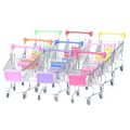 Mini Supermarket Handcart Shopping Utility Cart Mode Storage Toy Child Shopping Cart Toy Organizer Craft Storage Baskets.