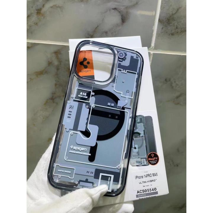 For iPhone 13 Pro Max - SPIGEN Ultra Hybrid Zero One (MagFit) Premium Clear Magnetic Wireless Charge Phone Case