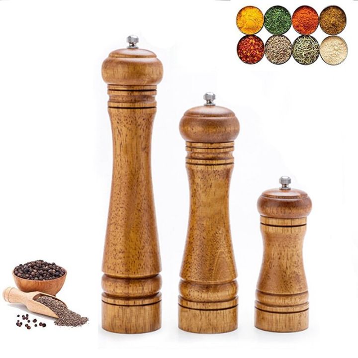 Credeae%20Classical%20Oak%20Wood%20Pepper%20Spice%20Mill%20Grinder%20Set%20Handheld%20Seasoning%20Mills%20Grinder%20Ceramic%20Grinding%20Core%20BBQ%20Tools%20Set-2%20pcs%2010%20inch%20-%20Image%203