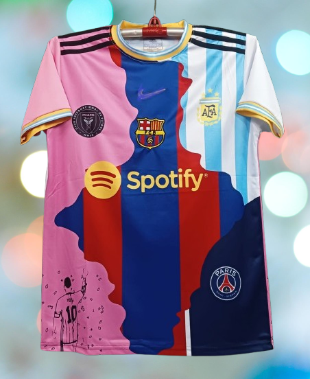 Messi All Career Special jersey/ Lionel Messi Mixed Club Jersey 2526