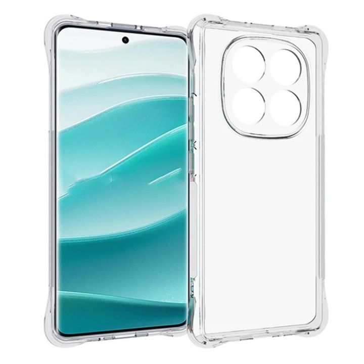 Xiaomi Redmi Note 14 Pro Plus Premium Silicone Case Crystal Clear Soft TPU Ultra-Thin Transparent Flexible Protective Mobile Phone Back Cover