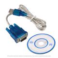 USB to RS-232 Cable 9pin Serial ^^Blue and white. 