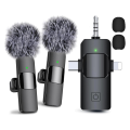 3 in 1 Wireless Lavalier Microphones for , Android, Camera, USB-C Microphone, Mini Microphone with Noise Reduction. 