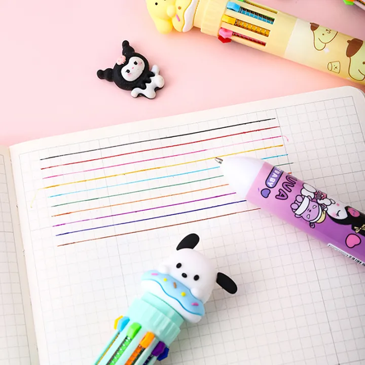 Sanrio%20Press%20Ten%20Color%20Ballpoint%20Pen%20Cartoon%20Kawaii%20Kuromi%20Multi-color%20Students%20Gel%20Pen%20Melody%20Sanrio%20Stationery%20Write%20Cute%20Pens%20-%20Image%203
