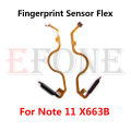 For Infinix Hot 11 Play 11s X6812 NFC Note 11 12 X663B Fingerprint Reader Touch ID Sensor Return Key Home Button Flex Cable. 