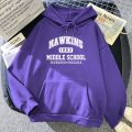 Brand stranger things 1983 Print Hoody Men Harajuku Soft Sweatshirt Fashion Warm Hooded Autumn Fleece Casual Sportswear.