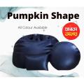 Pumpkin Shape Lazy Bean Bag - Black.