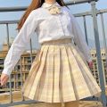 Harajuku y2K JK Skirt 2021 Summer Kawaii Women Skirts High Waist Pleated Skirts Girls Cute Sweet Ladies Plaid Mini Skirts Women.