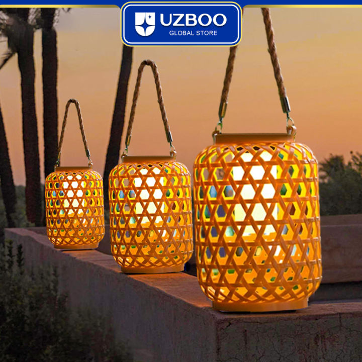 UZBOO%20Hang%20Lamp%20Warm%20Light%20Outdoor%20Solar%20Garden%20Lights%20Solar%20Charging%20Portable%20Lights%20IP55%20Waterproof%20Light%20Bamboo%20Weaving%20Rattan%20Lanterns%20Vintage%20Lamp%20for%20Courtyard%20Decoration%20-%20Image%206