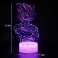 Anime 3D Lamp Night Light Boys Girls Manga Gift Touch Remote Control 16 Colors Changing Led Table Lamp Room Bedroom Desk Decor. 