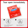 GJG Super Thin Strawberry Flavored Latex Enhanced Pleasure Condoms - 10pcs/Box. 