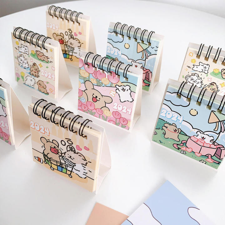 Cute%20Calendar%20Minimalist%20Calendar%20Student%20Desk%20Calendar%20Small%20Desk%20Calendar%20Line%20Dog%20Mini%20Calendar%20Coil%20Calendar%20-%20Image%205