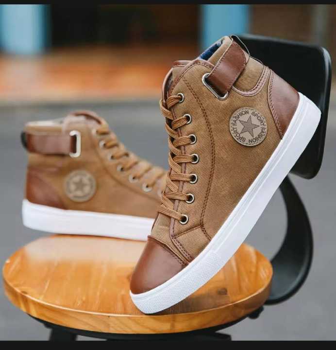 Men's Trendy Leather Casual Sport Sneakers / Dress Shoes