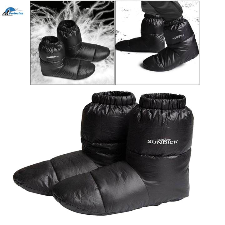 White%20Duck%20Down%20Booties%20Waterproof%20Warm%20Socks%20Slippers%20Anti-slip%20Ultralight%20Boots%20Black%2028cm%20-%20Image%207