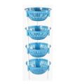 TEL Round Rack for kitchen 4Step-Blue White TEL 862051. 
