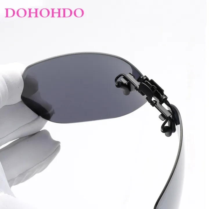 DOHOHDO%20New%20Men%20Women%20Clip%20On%20Sunglasses%20Polarizing%20UV400%20Protention%20Vintage%20Clip%20Polarized%20Glasses%20Night%20Vision%20Driving%20Goggles%20-%20Image%204