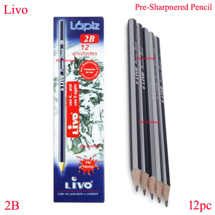 Livo%20Premium%20Sketch%20Pencil%20-%202B%20-%2012pc%20-%20Image%202