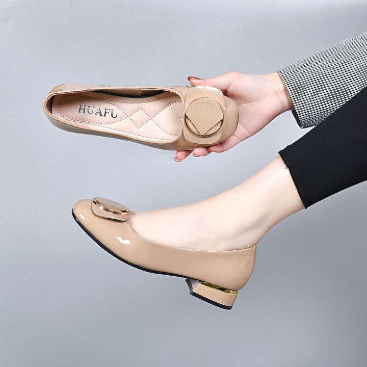 New%20Single%20Layer%20Shoes%20Women's%20Shoes%20Comfortable%20All-Match%20Soft%20Soled%20Flats%20Square%20Toe%20Low-Cut%20Fashion%20Casual%20Low%20Heel%20Korean%20Style%20round%20Toe%20All-Matching%20-%20Image%202