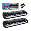 49 Keys Musical Keyboard Piano Toy with Microphone USB System Smooth & Real Tone.