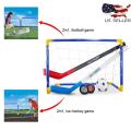 Kids Children Winter Ice Hockey Stick Training Tools Plastic Golf Football Soccer Goal Removable Mini Football Set.