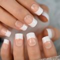 French Style Nails Natural Nude White Tip Glossy Press On Fingernails Nails Art Manicure Set Beauty Many Style for Choose. 