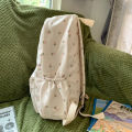 Korean Student School Backpack Floral White School Bags For Teenage Girls Cute Women's Backpack Brand Book Pack Nylon Rucksack. 
