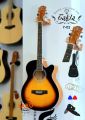 Takla Folk Guitar Y-01 40-Inch Plywood Bright Plywood Beginner Notch Guitar With Bag,Strings,Belt And Picks. 