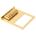 2021 6 Roller Saddle 6 String Humbucker Guitar Bridge for Tele Telecaster Guitar (Gold).
