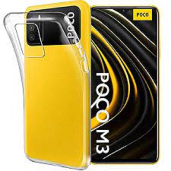 For Xiaomi Poco M3 Shockproof Soft Silicon transparent Back Cover