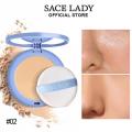 SACE LADY Face Setting Powder Full Coverage Cushion Pressed Powder Long Lasting Waterproof Concealer Makeup Cosmetics Make Up. 