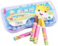 Oil Pastels 12 Color Environmentally Friendly Non-toxic Crayons Children Graffiti Oil Brush Student Painting Tools Oil Pastel for Children,Beginners, Professionals and Artists ( Color : Pink/Blue ). 