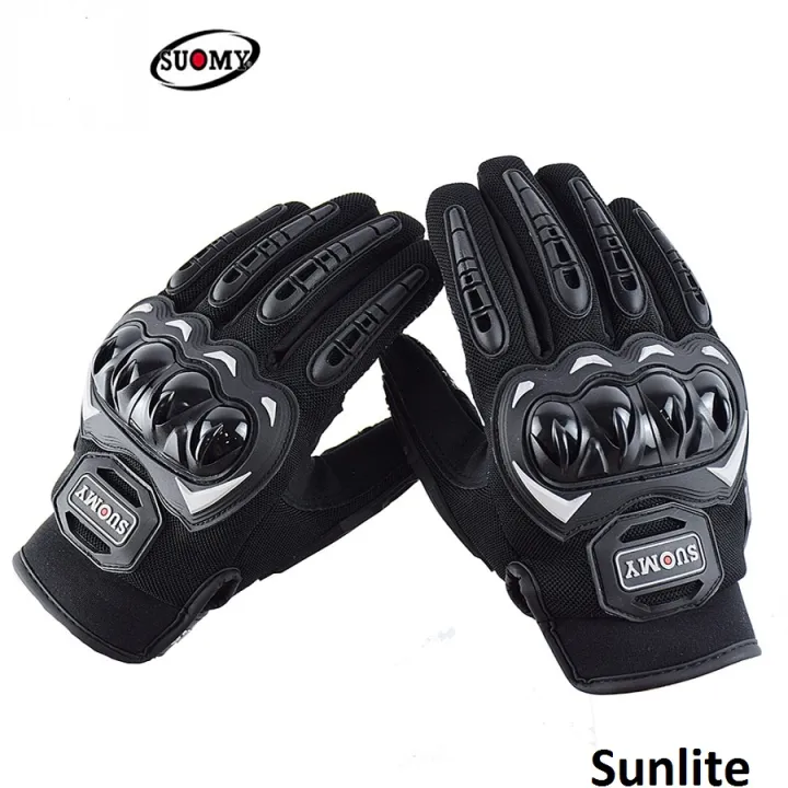 Motorcycle%20hand%20gloves%20Suomy.%20Full%20Finger%20Protective%20Gloves%20With%20Touch%20Screen.%20Black%20-%20Image%202