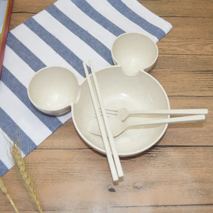 4Pcs/set%20Cartoon%20Kids%20Tableware%20Wheat%20Straw%20Dinner%20Plate%20Divided%20Meal%20Bowl%20Spoon%20Fork%20Chopsticks%20Lovely%20Feeding%20Plate%20Bowl%20Small%20Chips%20Snacks%20Dishware%20-%20Image%2010