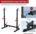 AKYEN 3 in 1 Adjustable Squat Rack Stand, Barbell Rack, Dip Bar Station Adjustable Bench Press Rack 850LBS Max Load Multi-Function Weight Lifting Home Gym.