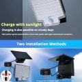 106LED Split Solar Lamp 3 Lighting Mode Outdoor Decoration Sunlight Wall Light PIR Motion Sensor Waterproof Garden Garage Lamp. 