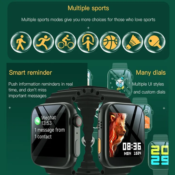 T800%20Ultra%202%20Smart%20Watch%201.99%20inch%20Infinite%20Display%20Wireless%20Charging%20Bluetooth%20Call%20Watch%20For%20Men%20Women%20IP67%20Waterproof%20Heart%20Rate%20Sleep%20Monitoring%20Smartwatch%20-%20Image%207