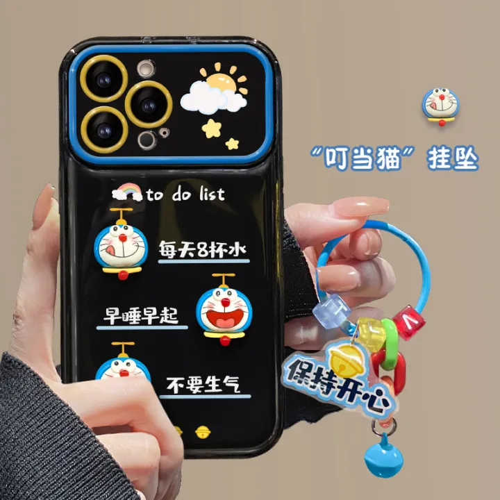 Suitable%20for%20Apple%2015promax%20Phone%20case%20iphone14/13%20Self-Discipline%20Dora%20Doll%20Pendant%2012%20Flip%20Mirror%20x%20-%20Image%203
