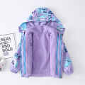 new Children Polar Fleece Jacket baby boy Girl Sport Kids Coat 2pcs Hooded Waterproof Windbreaker clothing Autumn Winter clothes.