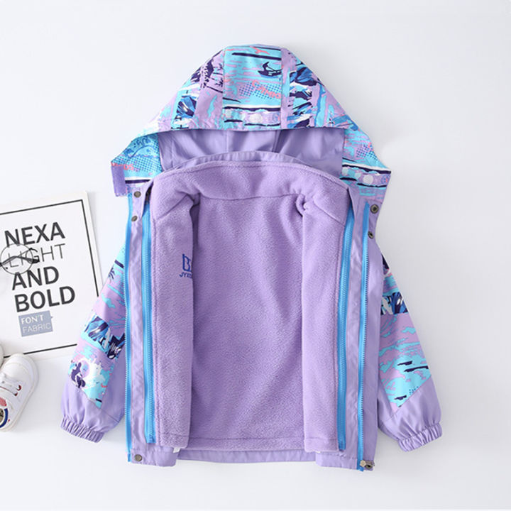 new%20Children%20Polar%20Fleece%20Jacket%20baby%20boy%20Girl%20Sport%20Kids%20Coat%202pcs%20Hooded%20Waterproof%20Windbreaker%20clothing%20Autumn%20Winter%20clothes%20-%20Image%205