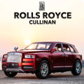 1:30 Rolls Royce Cullinan Diecast Metal Car Luxury 6 Open SUV Alloy Model Car Simulation Sound Light Pull Back Car Toy For Kids Gift. 