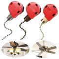 NCANRUI 3Pcs Ceiling Fan Switch 3 Speed 4 Wire ZE-268S1 Fan Pull Chain Switch Replacement Speed Control Switch Chandelier Switch.