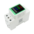 Power Energy Meter Voltage Current KWH Electric Energy Monitor Meter AC80-270V 110V 220V 100A VOLT AMP Voltmeter Ammeter Wattmeter Din Rail. 