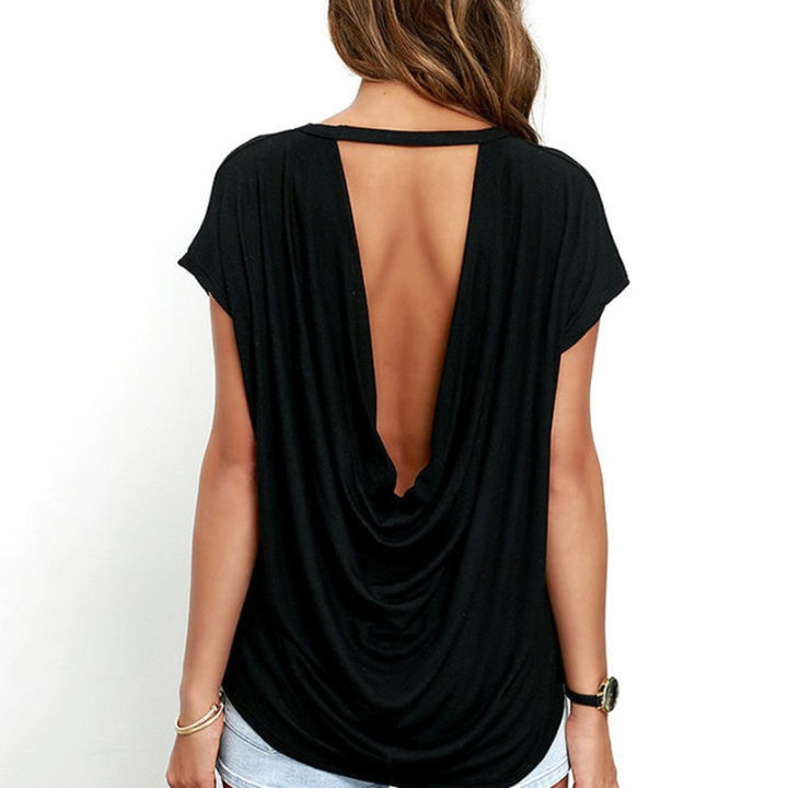 Women's%20Camisole%20&%20Tanks%20Solid%20Sleeveless%20Tops%20Backless%20Hollow%20Out%20Open%20Back%20Cool%20Loose%20Top%20Vest%20Camis%20-%20Image%202