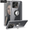Phone case ZTE Blade V50 Design Soft Clear Transparent Protector Shockproof Car Adsorb Holder Ring Back cover ZTE Blade V50 Design case. 