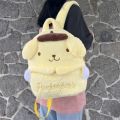 New Sanrio Cartoon Lovely Plush Backpack Cinnamoroll Kuromi Girl Heart Large Capacity My Melody Shoulders Bag Kid Christmas Gift.