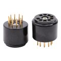 9Pin Vacuum Tube Socket Testing Saver for 6DJ8 12AX7 ECC83 B339 CV492 6L13 12AU7 ECC82 B329 Hifi Tube AMP.